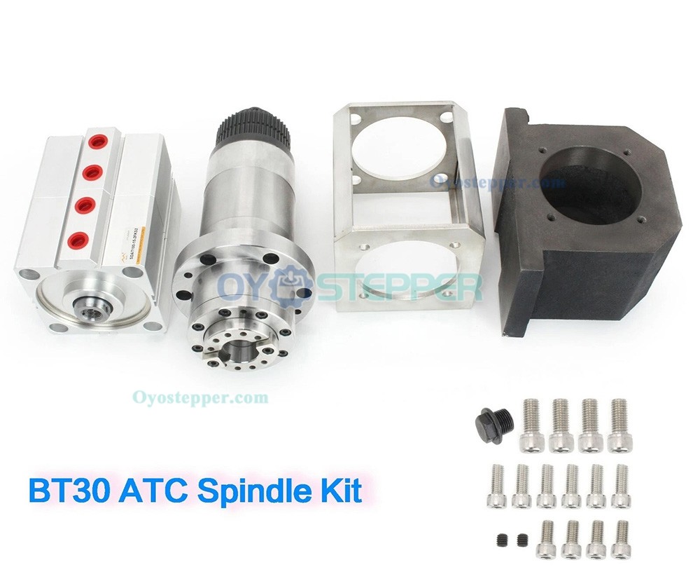 ATC BT30 Spindle Motor Automatic Tool Change 6000rpm with Cylinder Kit for CNC Router Machine ATC BT30 Spindle Motor Automatic Tool Change 6000rpm with Cylinder Kit for CNC Router Machine
